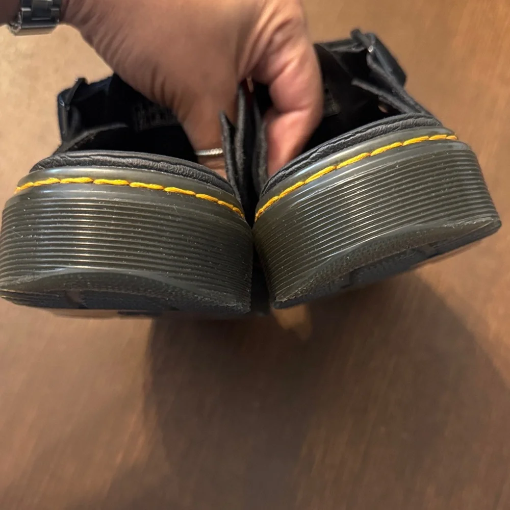 Dr. Martens Black Suede Carlson Mules - Picture 4 of 5